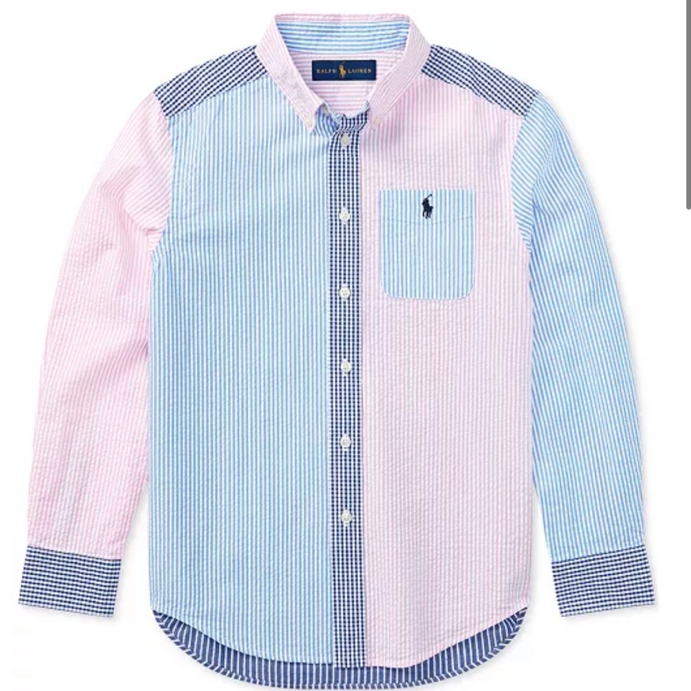Polo Ralph Lauren Boys Seersucker Button-down shirt